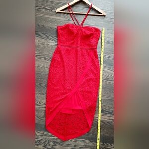 Venus red lace dress, size 6